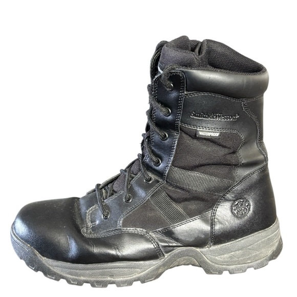 Smith & Wesson Breach 2.0 Tactical Waterproof Side-Zip Boots Black Size 13R - Picture 6 of 13